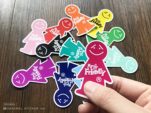 Amazon.co.jp: Mr.Friendly ミニステッカー 橙 オレンジ